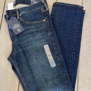GAP 31x32 mens slim, gapflex, midrise slim leg leans, Resin rinse color